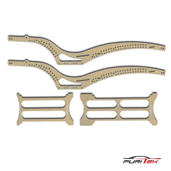 FURITEK SCYTHE ALUMINUM RAIL FRAME FOR SCX24 JEEP GLADIATOR - BEIGE