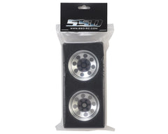 SSD RC 8 Hole 1.9” Steel Beadlock Wheels (Chrome)