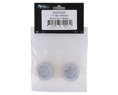 SSD RC SCX24 1.0” Aluminum/Brass 5-Slot Beadlock Wheels