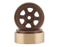 SSD RC SCX24 1.0” Aluminum/Brass Challenger Wheels (Bronze) (2)