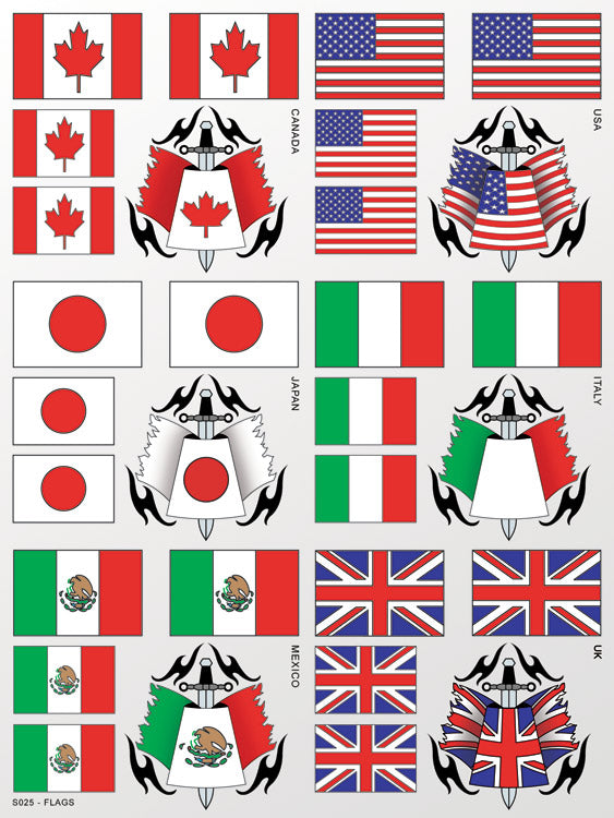 XXX Main Racing Sticker Sheet