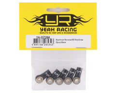 Yeah Racing 3mm Aluminum Threaded Rod Ends (Black) (5) (Reverse Thread)